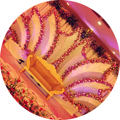 Indian wedding stage decoration